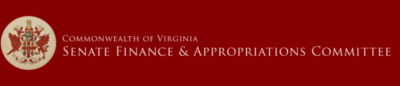 Common Wealth of Virginia Senate Finance and Appropriation logo- links to website