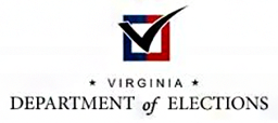virginia department of elections logo- links to website